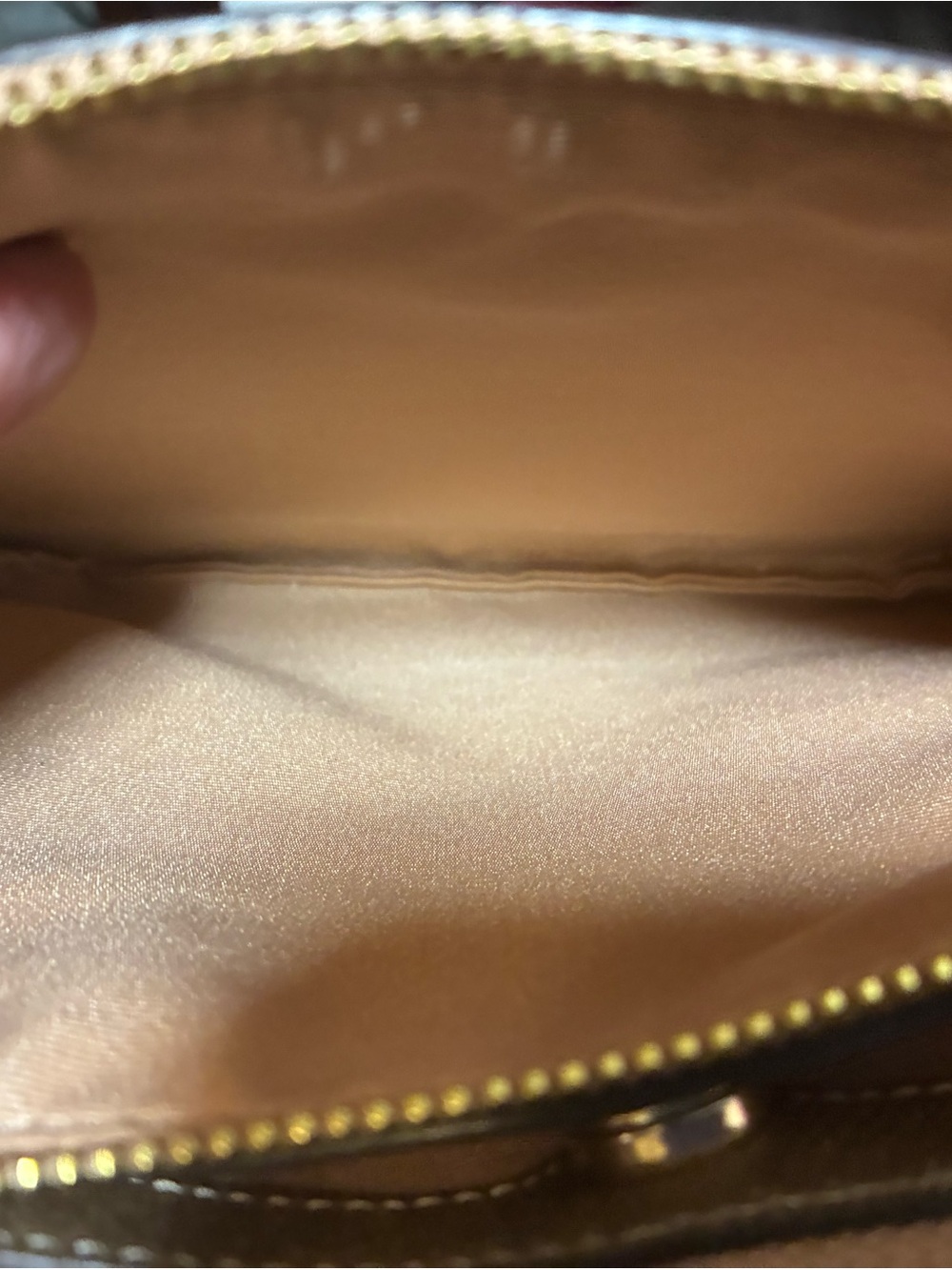 Coach Metallic Gold Signature Shoulder Satchel - Picture 8 of 8